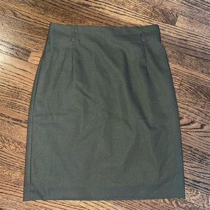 H&M Green Pencil Skirt